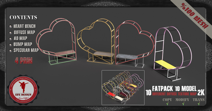 (Efe Design) Heart Bench Fatpack Full Perm