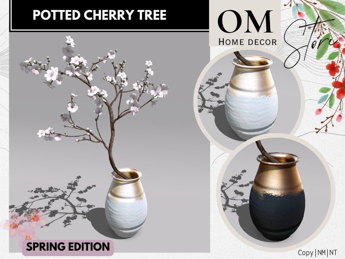 |OM| Potted Cherry Tree