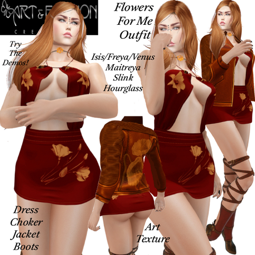 ART & FASHION - FLOWERS FOR ME OUTFIT