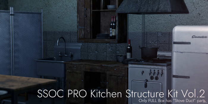 MESH[SSOC PRO] Kitchen Structure Kit Vol.2 v1.13 FULL Box