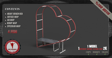 (Efe Design) Heart Bench Red Full Perm
