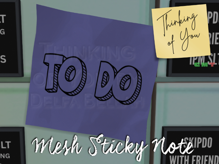 TO DO - Thinking of You Sticky Note