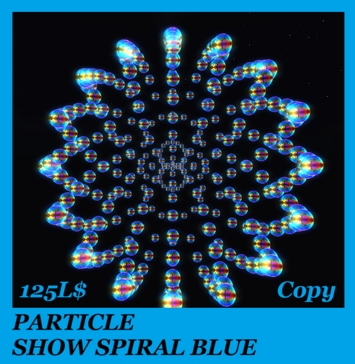 PARTICLE SHOW SPIRAL BLUE