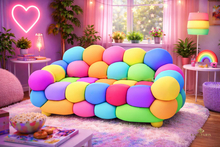 Rainbow Bubble Sofa – Colorful Pop Art Couch 32 Bento Animations
