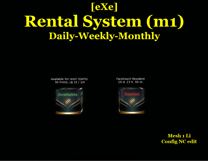 [eXe] Rental System Box (M1)