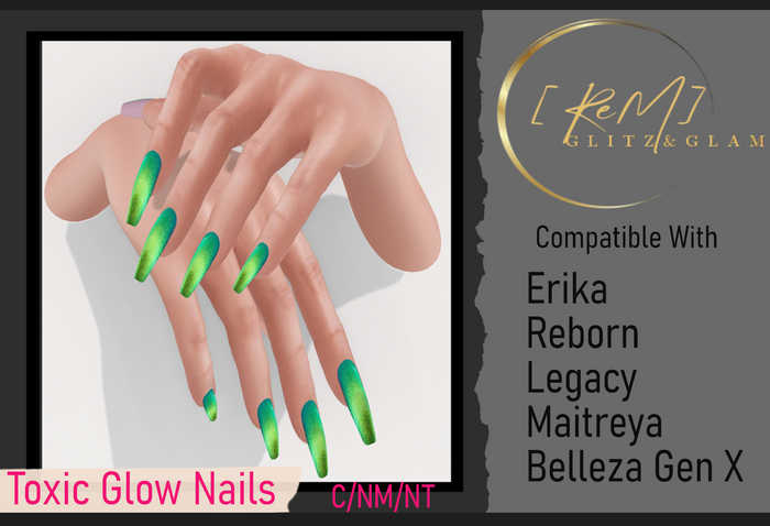 [ReM] Toxic Glow Nails
