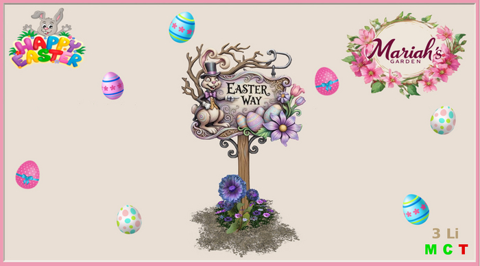 !MG! - Easter Sign - Easter Way - Boxed