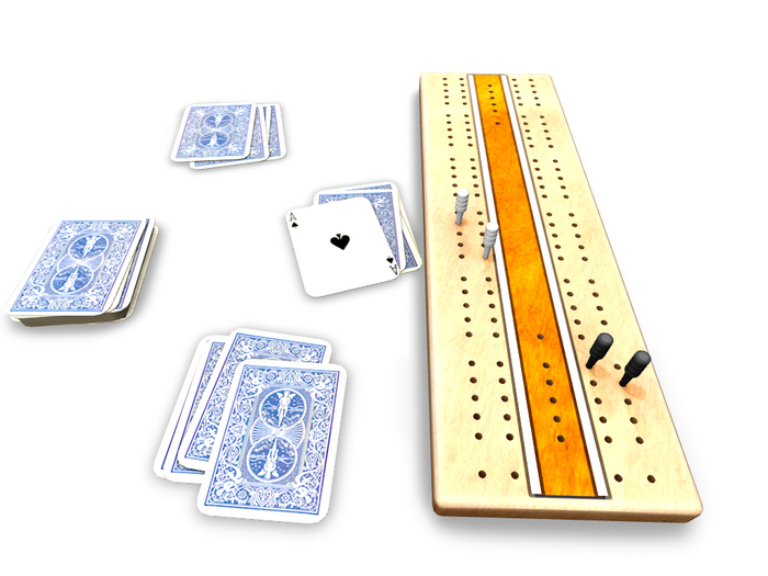 *Second Spaces* cribbage set