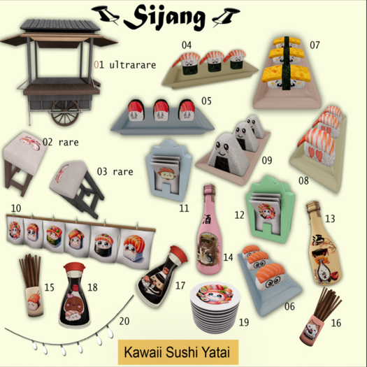 20 [Sijang] "Kawaii Sushi Yatai"