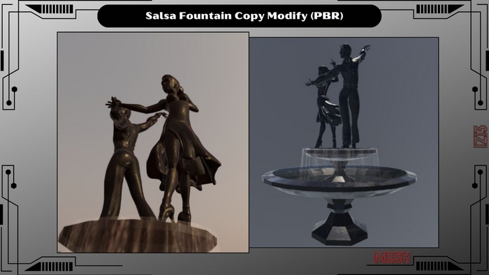 Salsa Fountain Copy Modify (PBR)