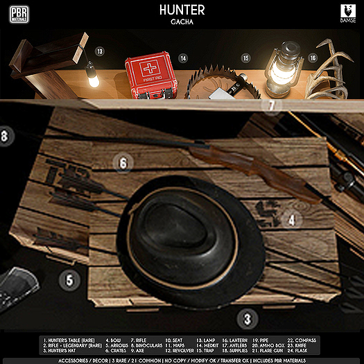 6. BAMSE : Hunter - Crates