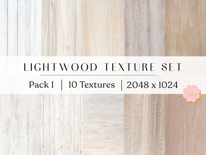 Daisy - Lightwood Texture set - PACK 1 (10)