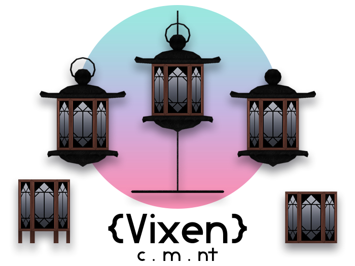 {Vixen} - Zen Lantern Set - { #12 Grey }