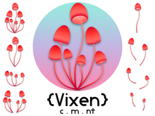 {Vixen} - Fairy Mushrooms - { #01 Pomegranate }