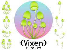 {Vixen} - Fairy Mushrooms - { #04 Lime }