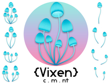 {Vixen} - Fairy Mushrooms - { #06 Aqua }