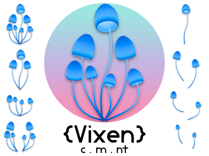 {Vixen} - Fairy Mushrooms - { #07 Lapis }