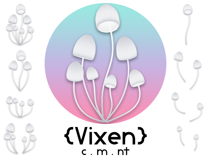 {Vixen} - Fairy Mushrooms - { #11 White }