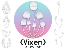 {Vixen} - Fairy Mushrooms - { #11 White }