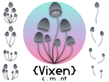 {Vixen} - Fairy Mushrooms - { #12 Grey }