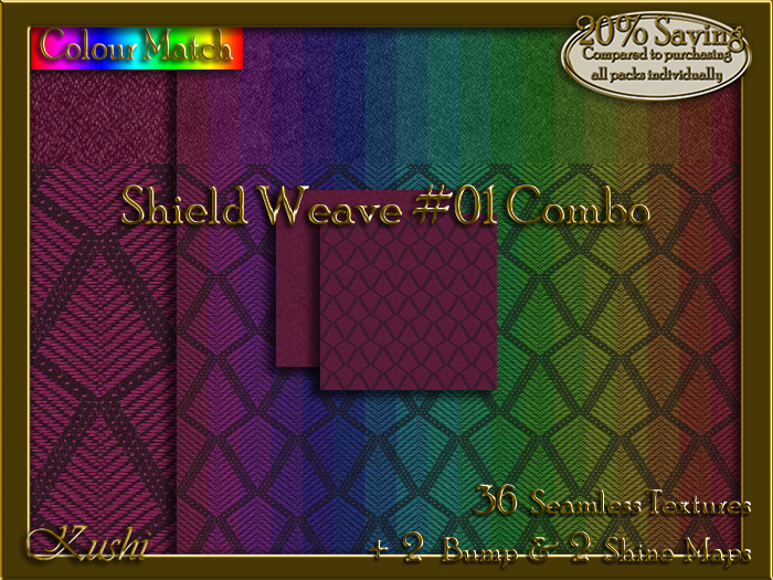 Shield Weave #01 COMBO Texture Bundle