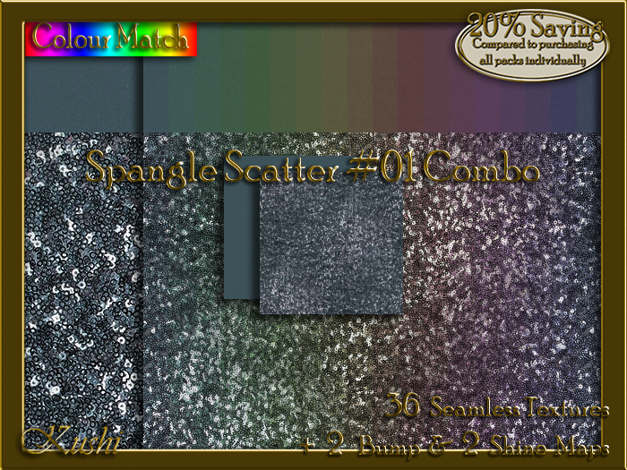 Spangle Scatter #01 COMBO Texture Bundle
