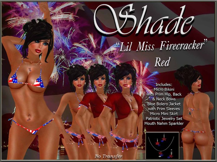 !SHADE! "Lil Miss Firecracker" Red