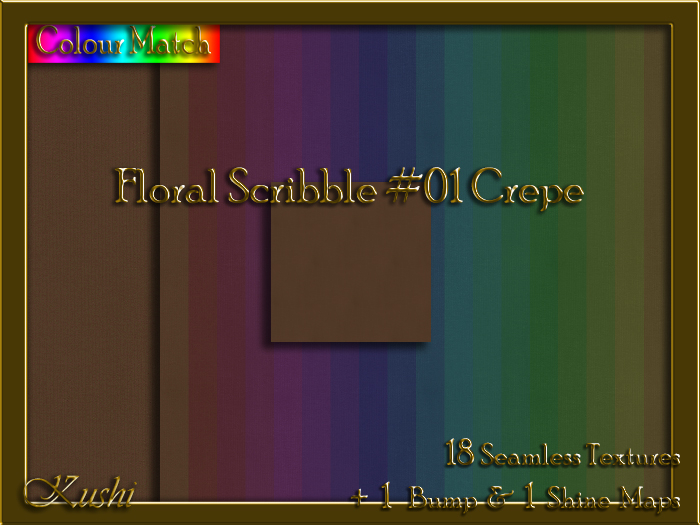 Floral Scribble #01 CREPE Texture Pack