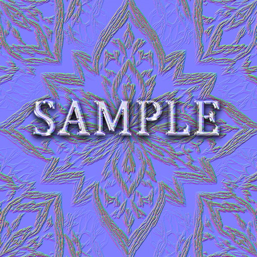[ Woven Botanical Seamless 01 ] Normal Map