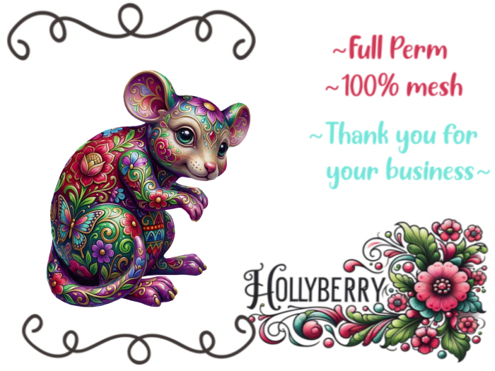 HB: Floral Mouse FuLL PERM