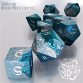 /studioDire/ Tabletop - Ocean Wave Dice Set
