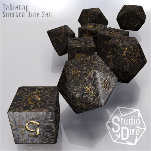 /studioDire/ Tabletop - Sinatra Dice Set