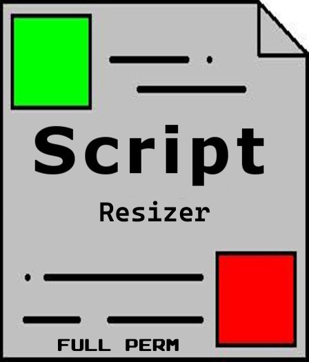 ~ VV ~ Resize Script - Full Perm