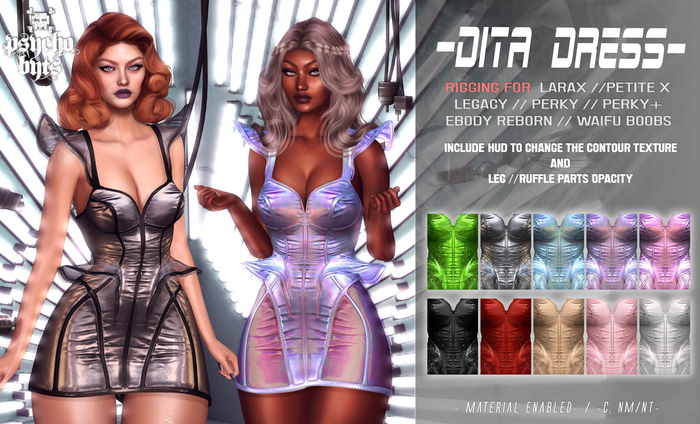.{PSYCHO:Byts}.Dita Dress // FATPACK //