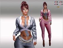 SET Blouse,Tie,Pants,Belt-Chain 15x Multicolor5 HUD