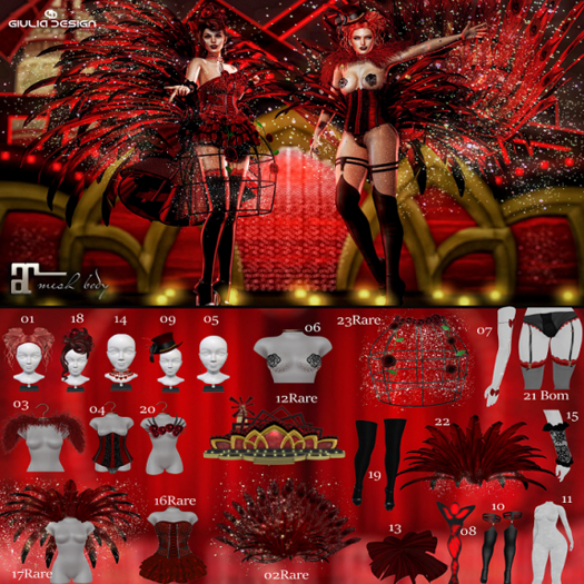 12 rare Stage-[GIULIADESIGN]-Moulin Rouge-