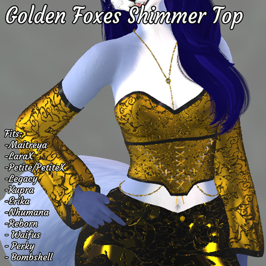 Golden Foxes Shimmer Top
