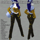 Golden Foxes shimmer Outfit