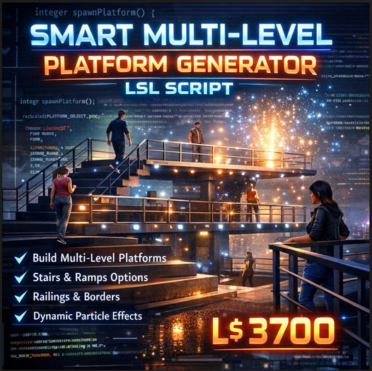 Second Life Marketplace - Smart Multi-Level Platform Generator LSL ...