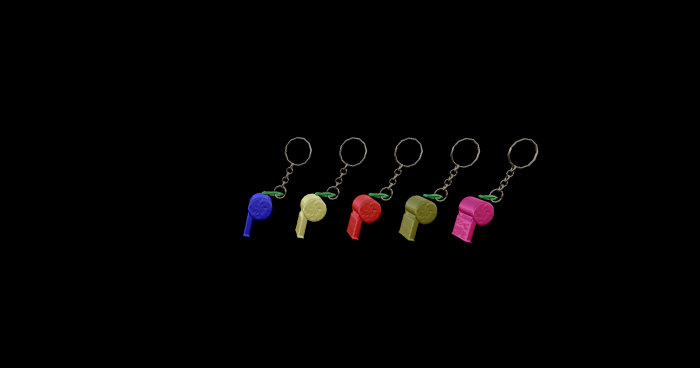 Whistle Key chains