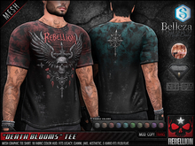 = REBELLION = "DEATH BLOOMS" TEE (Legacy, Gianni, Jake, Aesthetic, Kario)