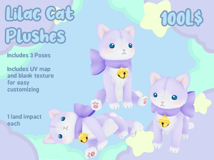 Liminality- Lilac Cat Plushes
