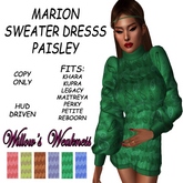 MARION SWEATER DRESS PAISLEY BOX