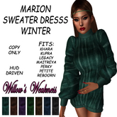 MARION SWEATER DRESS WINTER BOXED