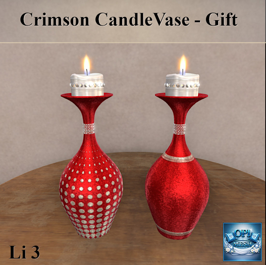Crimson CandleVase  (add)