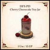 DFS PD Cherry Cheesecake Tray Jar - ACTUAL ITEM