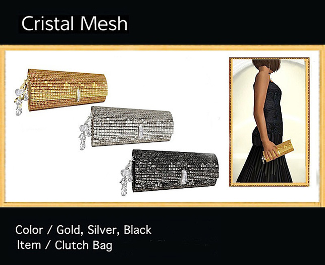 ~Cristal Mesh~Clutch Bag / 3 Color-Set :::Septem Essentia:::