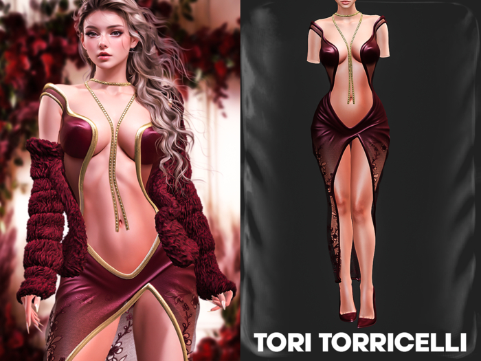 TORI TORRICELLI // Vespertine Gown // Wine