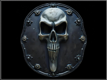 Grim Reaper Metal Plate - Mesh - Full Perm