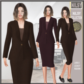 PENCIL SKIRT BUSINESS OUTFIT,2OPTIONS